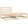 Sofá de jardín sin reposabrazos con cojines y reposapiés by , Modular outdoor sofas - Ref: Foro24-838126, Price: 111,94 €, Di...