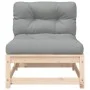Sofá de jardín sin reposabrazos con cojines y reposapiés by , Modular outdoor sofas - Ref: Foro24-838126, Price: 111,94 €, Di...