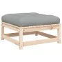Sofá de jardín sin reposabrazos con cojines y reposapiés by , Modular outdoor sofas - Ref: Foro24-838126, Price: 111,94 €, Di...