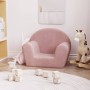 Sofá para niños felpa suave rosa de , Mobiliario para bebés y niños pequeños - Ref: Foro24-356985, Precio: 47,98 €, Descuento: %