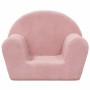 Sofá para niños felpa suave rosa de , Mobiliario para bebés y niños pequeños - Ref: Foro24-356985, Precio: 47,98 €, Descuento: %