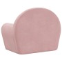 Sofá para niños felpa suave rosa de , Mobiliario para bebés y niños pequeños - Ref: Foro24-356985, Precio: 47,98 €, Descuento: %