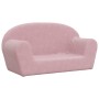 Sofá para niños de 2 plazas felpa suave rosa de , Mobiliario para bebés y niños pequeños - Ref: Foro24-356991, Precio: 42,04 ...