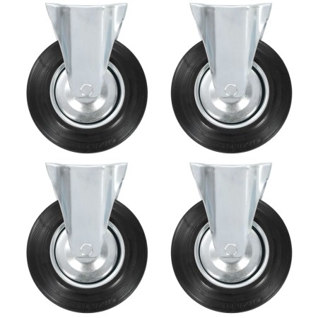 Ruedas fijas 4 unidades 200 mm de vidaXL, Manipulación de materiales - Ref: Foro24-143453, Precio: 52,65 €, Descuento: %