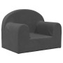 Sofá para niños felpa suave gris antracita de , Mobiliario para bebés y niños pequeños - Ref: Foro24-357006, Precio: 40,83 €,...