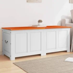 Baúl de almacenaje con tapa madera de acacia marrón y blanco de , Baúles de almacenamiento - Ref: Foro24-364921, Precio: 217,...