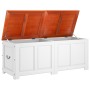 Baúl de almacenaje con tapa madera de acacia marrón y blanco de , Baúles de almacenamiento - Ref: Foro24-364921, Precio: 265,...