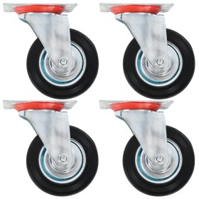 Ruedas giratorias 4 unidades 100 mm de vidaXL, Manipulación de materiales - Ref: Foro24-143445, Precio: 28,94 €, Descuento: %