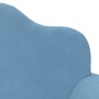 Sofá para niños de 2 plazas de felpa suave azul de , Mobiliario para bebés y niños pequeños - Ref: Foro24-357050, Precio: 55,...
