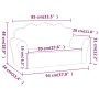 Sofá para niños de 2 plazas de felpa suave azul de , Mobiliario para bebés y niños pequeños - Ref: Foro24-357050, Precio: 55,...