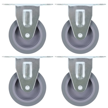 Ruedas fijas 4 unidades 75 mm de vidaXL, Manipulación de materiales - Ref: Foro24-143419, Precio: 19,24 €, Descuento: %