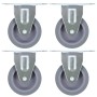 Ruedas fijas 4 unidades 75 mm de vidaXL, Manipulación de materiales - Ref: Foro24-143419, Precio: 19,24 €, Descuento: %