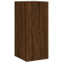 Muebles TV pared con LED 4 pzas madera ingeniería marrón roble de , Muebles TV - Ref: Foro24-3216845, Precio: 171,60 €, Descu...
