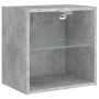 Muebles TV pared con LED 8 pzas madera ingeniería gris hormigón de , Muebles TV - Ref: Foro24-3216671, Precio: 221,93 €, Desc...