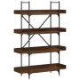 Librería de 4 estantes madera ingeniería marrón 100x33x145,5 cm de , Librerías y estanterías - Ref: Foro24-837696, Precio: 74...