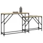 Mesas consola apilables 2 pzas madera ingeniería roble Sonoma de , Mesas auxiliares - Ref: Foro24-837803, Precio: 52,30 €, De...