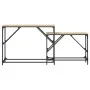 Mesas consola apilables 2 pzas madera ingeniería roble Sonoma de , Mesas auxiliares - Ref: Foro24-837803, Precio: 52,30 €, De...