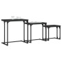 Mesas de centro apilables 3 piezas madera de ingeniería negro de , Mesas de centro - Ref: Foro24-837817, Precio: 38,82 €, Des...