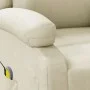 Sillón de masaje de cuero sintético crema de , Sillones de masaje eléctricos - Ref: Foro24-344182, Precio: 234,79 €, Descuent...