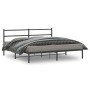 Estructura de cama con cabecero metal negro 183x213 cm de , Camas y somieres - Ref: Foro24-355370, Precio: 96,88 €, Descuento: %