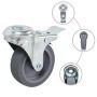 Ruedas giratorias agujero pasador y frenos dobles 4 uds 75 mm de vidaXL, Manipulación de materiales - Ref: Foro24-143425, Pre...