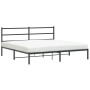 Estructura de cama con cabecero metal negro 183x213 cm de , Camas y somieres - Ref: Foro24-355370, Precio: 96,88 €, Descuento: %