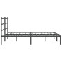 Estructura de cama con cabecero metal negro 183x213 cm de , Camas y somieres - Ref: Foro24-355370, Precio: 96,88 €, Descuento: %