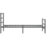 Estructura de cama con cabecero y estribo metal negro 107x203cm de , Camas y somieres - Ref: Foro24-355379, Precio: 75,93 €, ...