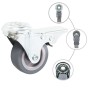 Ruedas giratorias agujero pasador y frenos dobles 4 uds 50 mm de vidaXL, Manipulación de materiales - Ref: Foro24-143423, Pre...