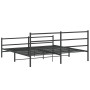Estructura de cama con cabecero y estribo metal negro 180x200cm de , Camas y somieres - Ref: Foro24-355387, Precio: 109,30 €,...