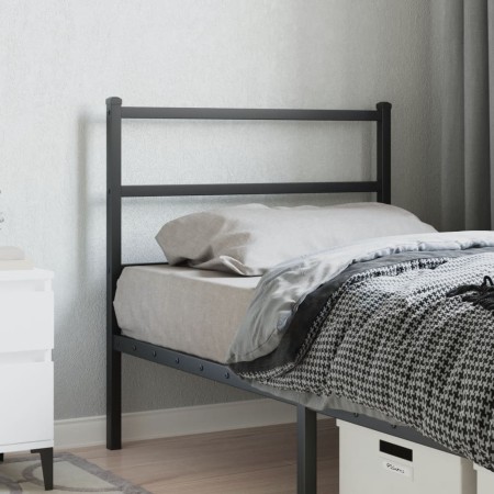 Cabecero de metal negro 90 cm de , Cabeceros y pies de cama - Ref: Foro24-355393, Precio: 21,44 €, Descuento: %