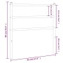 Cabecero de metal negro 90 cm de , Cabeceros y pies de cama - Ref: Foro24-355393, Precio: 21,44 €, Descuento: %