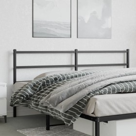 Cabecero de metal negro 180 cm de , Cabeceros y pies de cama - Ref: Foro24-355401, Precio: 29,17 €, Descuento: %
