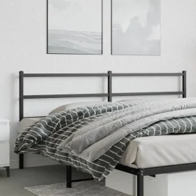 Cabecero de metal negro 180 cm de , Cabeceros y pies de cama - Ref: Foro24-355401, Precio: 28,77 €, Descuento: %