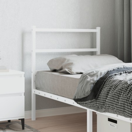 Cabecero de metal blanco 80 cm de , Cabeceros y pies de cama - Ref: Foro24-355441, Precio: 21,84 €, Descuento: %