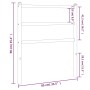 Cabecero de metal blanco 80 cm de , Cabeceros y pies de cama - Ref: Foro24-355441, Precio: 21,84 €, Descuento: %