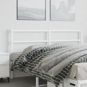 Cabecero de metal blanco 150 cm de , Cabeceros y pies de cama - Ref: Foro24-355448, Precio: 27,53 €, Descuento: %