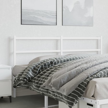 Cabecero de metal blanco 150 cm de , Cabeceros y pies de cama - Ref: Foro24-355448, Precio: 27,90 €, Descuento: %