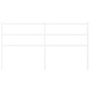 Cabecero de metal blanco 150 cm de , Cabeceros y pies de cama - Ref: Foro24-355448, Precio: 27,90 €, Descuento: %