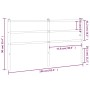 Cabecero de metal blanco 150 cm de , Cabeceros y pies de cama - Ref: Foro24-355448, Precio: 27,90 €, Descuento: %