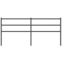 Cabecero de metal negro 200 cm de , Cabeceros y pies de cama - Ref: Foro24-355403, Precio: 32,26 €, Descuento: %