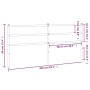 Cabecero de metal negro 200 cm de , Cabeceros y pies de cama - Ref: Foro24-355403, Precio: 32,26 €, Descuento: %