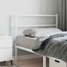 Cabecero de metal blanco 100 cm de , Cabeceros y pies de cama - Ref: Foro24-355443, Precio: 21,26 €, Descuento: %