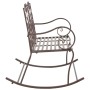 Banco de jardín metal marrón envejecido 104 cm de vidaXL, Bancos de jardín - Ref: Foro24-45437, Precio: 154,12 €, Descuento: %