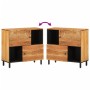 Armario auxiliar madera maciza de acacia 80x33x75 cm de , Aparadores - Ref: Foro24-356882, Precio: 165,94 €, Descuento: %