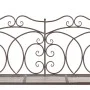 Banco de jardín metal marrón envejecido 104 cm de vidaXL, Bancos de jardín - Ref: Foro24-45437, Precio: 151,01 €, Descuento: %
