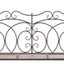 Banco de jardín metal marrón envejecido 104 cm de vidaXL, Bancos de jardín - Ref: Foro24-45437, Precio: 154,12 €, Descuento: %