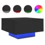 Mesa de centro con luces LED negro 55x55x31 cm de , Mesas de centro - Ref: Foro24-836575, Precio: 55,95 €, Descuento: %