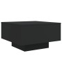 Mesa de centro con luces LED negro 55x55x31 cm de , Mesas de centro - Ref: Foro24-836575, Precio: 57,63 €, Descuento: %