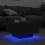 Mesa de centro con luces LED negro 55x55x31 cm de , Mesas de centro - Ref: Foro24-836575, Precio: 55,95 €, Descuento: %
